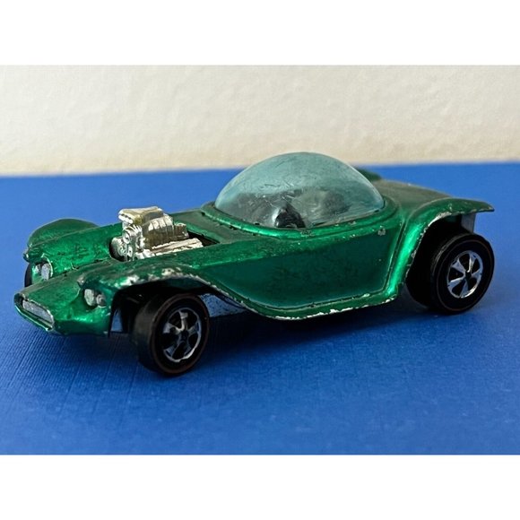 1968 Mattel Hot Wheels Redline Beatnik Bandit Green w/Dark interior HK Rare! - Picture 6 of 10
